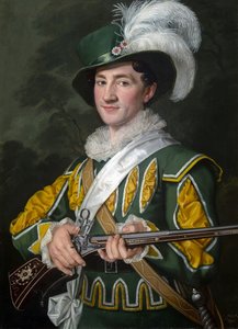 Alois Jelen as Max in the opera Der Freischütz by Carl Maria von Weber by Antonin Machek