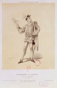 Portrait of Mr. Melchissedec as Rigoletto in Rigoletto by Verdi