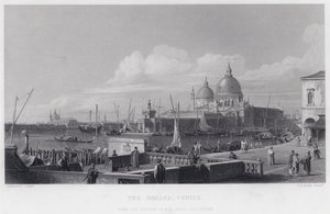 The Dogana, Venice by Antonio (after) Canaletto