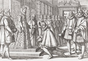 Philip III, King of Spain Before Margaret of Austria