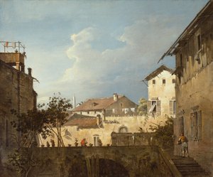The Terrace, c.1745 by Antonio (follower of) Canaletto