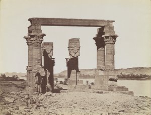 Kiosk of Qertassi, view from the south of the kiosk by Antonio Beato
