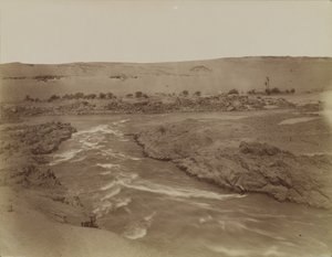 Rapids at the Nile Cataracts, Egypt by Antonio Beato