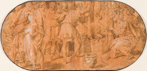 Elijah Sacrifices in the Presence of Ahab by Antonio Campi