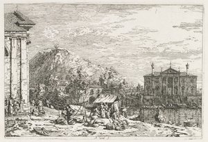 Views: A City Beyond a River, 1735-1746 by Giovanni Antonio Canal