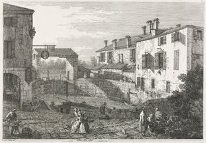 Views: The Canal Lock at Dolo, 1735-1746 by Giovanni Antonio Canal
