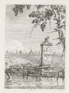 Views: The Little Monument under a Tree by Antonio Canaletto
