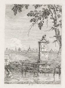 Views: The Little Monument Under a Tree by Giovanni Antonio Canal
