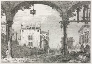 Views: The Portico with the Lantern by Antonio Canaletto