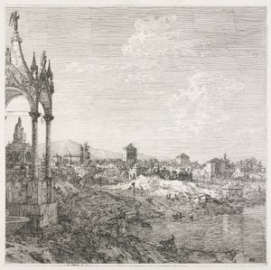 Views: The Sepulcher of a Bishop by Antonio Canaletto