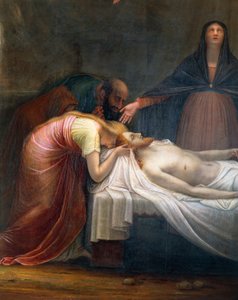Lamentation over the Dead Christ, by Antonio Canova, detail by Antonio Canova