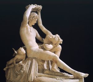 Venus Crowning Love by Antonio Canova, Plaster Model