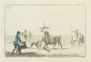 Plate VI, from the series Collection of the Main Actions in a Bullfight by Antonio Carnicero