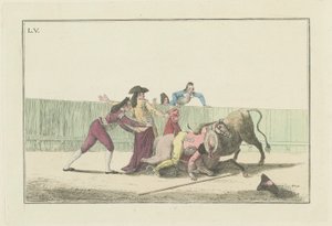 Plate V, from the Series Collection of the Main Actions in a Bullfight by Antonio Carnicero