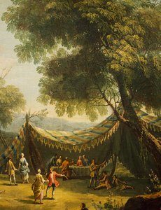 Tent in Countryside with Live Music (detail)