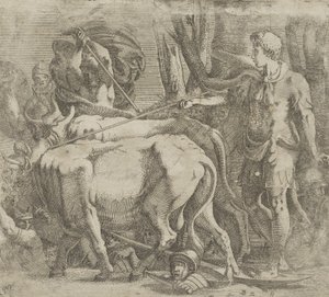Cadmus Tilling the Field Where He Sowed the Dragon