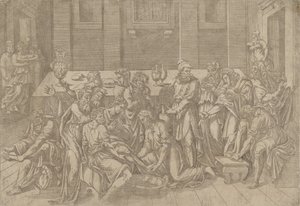 Jesus Washing the Feet of the Disciples by Antonio Fantuzzi