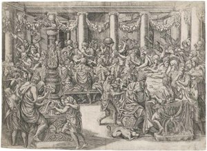 The Banquet of Scipio by Antonio Fantuzzi