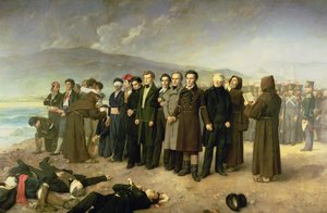 Execution of Jose Maria de Torrijos y Uriarte (1791-1831) and his Companions in 1831 by Antonio Gisbert