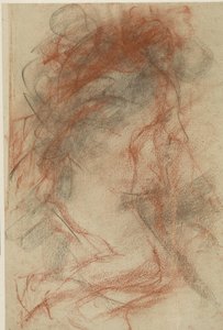 Profile Head to the Right of a Lady by Antonio Mancini