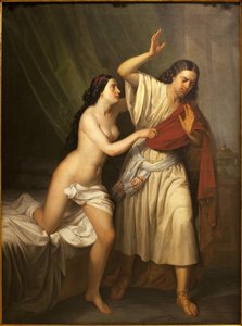 Joseph and the Wife of Potiphar by Antonio María Esquivel y Suárez de Urbina