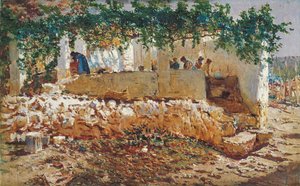 Washerwomen by Antonio Munoz Degrain