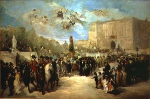 The Translation of the Remains of Pedro Calderon de la Barca to the Panteon de Hombres Ilustres