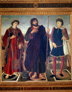 Altarpiece of St Vincent, St James and St Eustatius by Antonio Pollaiuolo