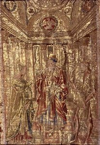 St. John the Baptist accused by Herod, tapestry depicting scenes from the life of the saint