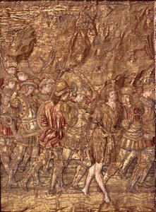 St. John the Baptist taken to Prison, tapestry depicting scenes from the life of the saint