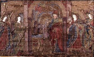 The Annunciation to Zacharias, tapestry depicting scenes from the life of St. John the Baptist
