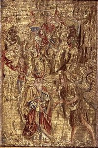 The Meeting Between St. John the Baptist and the High Priest, tapestry depicting scenes from the life of the saint