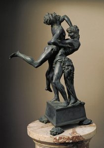 The twelve works of Hercules: Heracles (Hercules) Lifts the Giant Ante by Antonio Pollaiuolo
