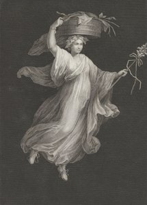 A Bacchante Carrying a Large Basket on Her Head and Holding a Staff in Her Left Hand, ca. 1795-ca. 1820 by Antonio Ricciani