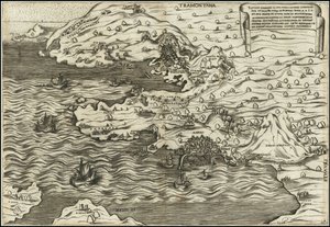The True Design of the Unfortunate Country of Pozzuoli, September 29, 1538 by Antonio Salamanca