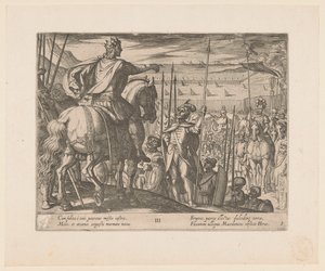 Alexander the Great Instructs the Macedonian Soldiers by Antonio Tempesta