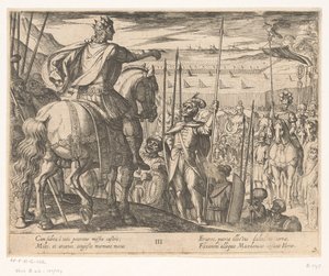 Alexander the Great Instructing Macedonian Soldiers by Antonio Tempesta