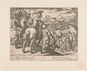 Alexander the Great Leading a Battle by Antonio Tempesta