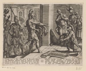 Cerialis Forgives Roman Soldiers Who Helped Julius Civilis (series title: The Batavian Wars against the Romans) by Antonio Tempesta