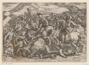 The Israelites Fight the Amalekites (series title) by Antonio Tempesta