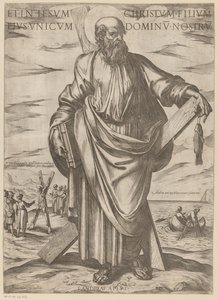 Saint Andrew (Christ, Mary, and the Apostles) by Antonio Tempesta