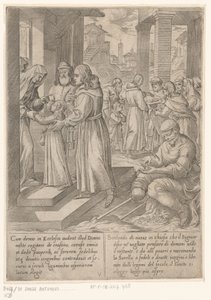 H. Antonius Brings His Sister to the Nuns, The Life of Saint Anthony the Great (series title)