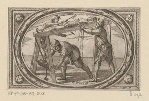 St. Prisca (series title: Roman Martyrs) (series title: Imagini di moltes vergini Rom nel martirio) by Antonio Tempesta