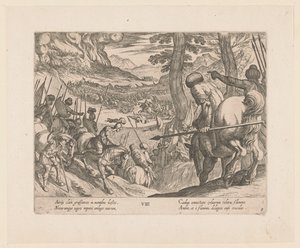 The Army of Alexander the Great Encircles the Enemy Troops with Fire by Antonio Tempesta