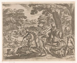 Hunting of Wild Boars, Bears, and Deer (Great Hunting Scenes Series)