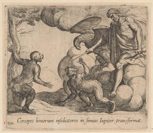 Jupiter Transforms the Cercopes into Monkeys (Metamorphoses by Ovid)