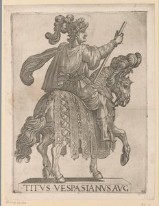 Emperor Titus on Horseback by Antonio Tempesta