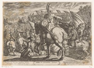 Moses Commands the Israelites to Attack the Ethiopians (Old Testament Battle Scenes) by Antonio Tempesta