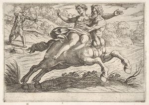 Nessus Attempting to Take Dejanira from Hercules