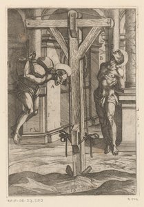 Crucifixion (series title: Tortures Endured by Christian Martyrs) (series title: Various Torments and Cruel Punishments)